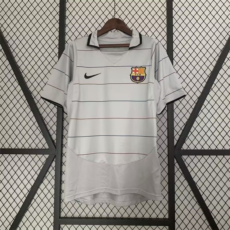 Barcelona Retro Jersey Away Soccer Shirt 2003-04 in Model Year: 2003-04 Country and League: Spain-La Liga