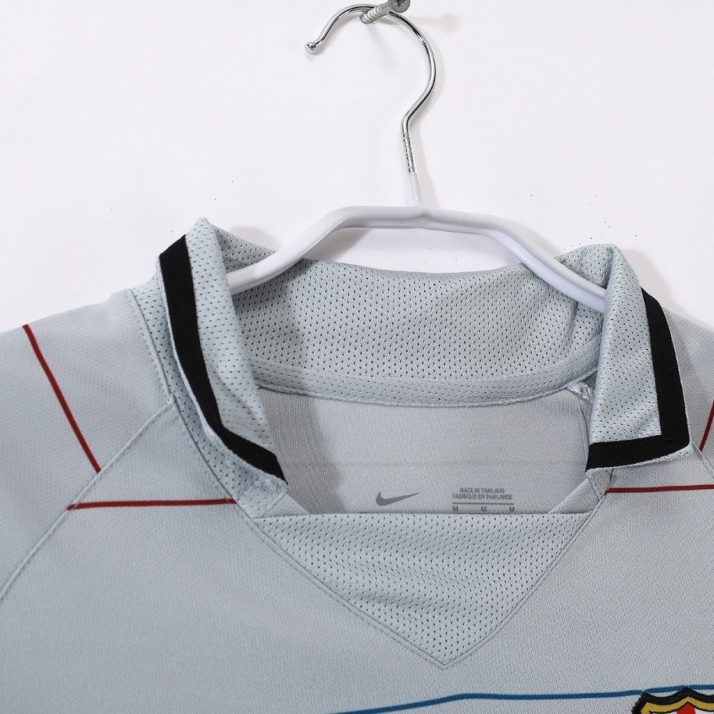 Barcelona Retro Jersey Away Long Sleeve Soccer Shirt 2003-04