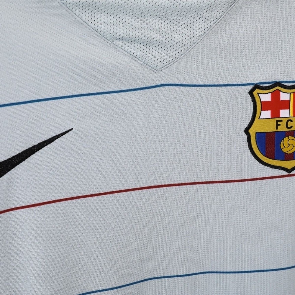 Barcelona Retro Jersey Away Long Sleeve Soccer Shirt 2003-04