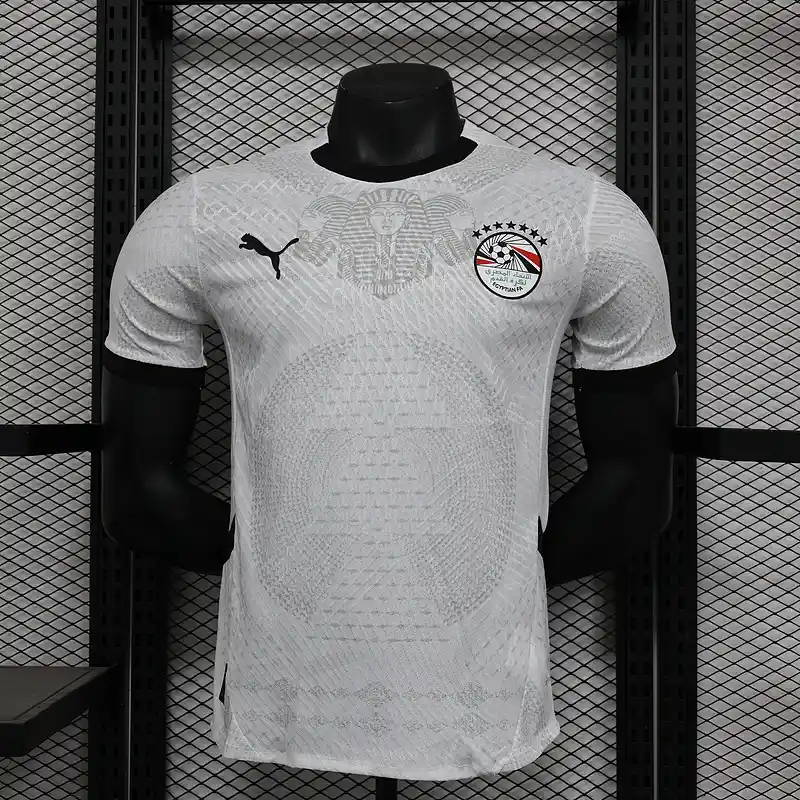 Egypt Authentic Soccer Jersey Away Shirt 2024-25 in White