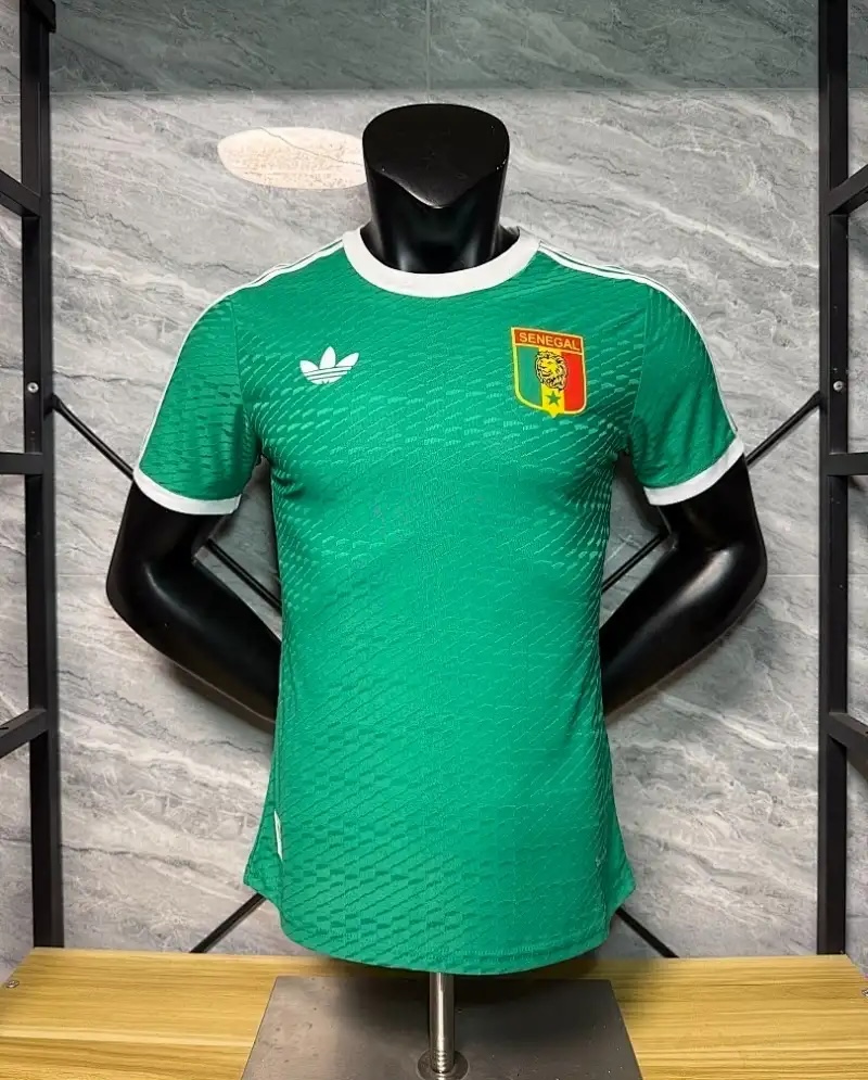 Senegal Authentic Soccer Jersey Retro Style Shirt 2026 World Cup Edition in Green