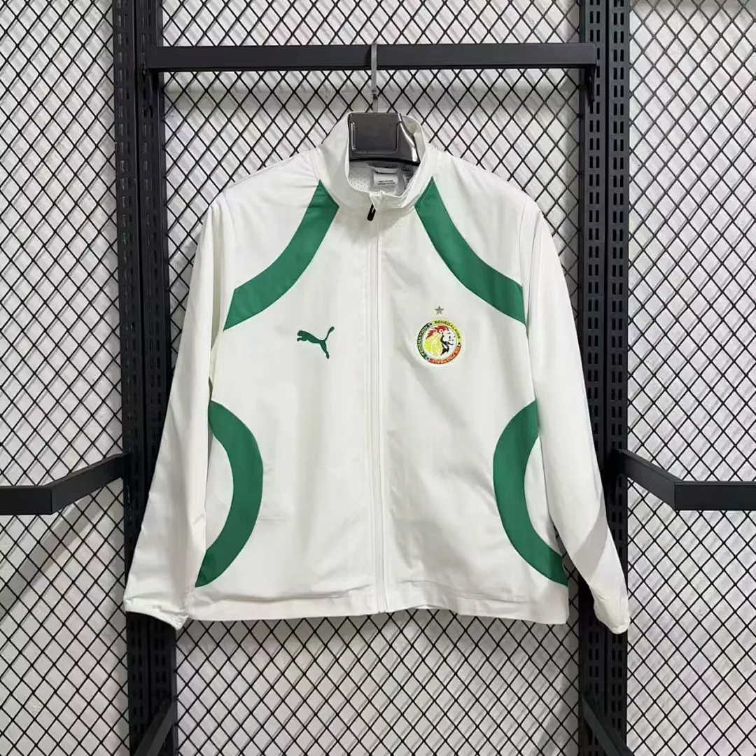 Senegal Windbreaker Jacket White 2026 World Cup Edition