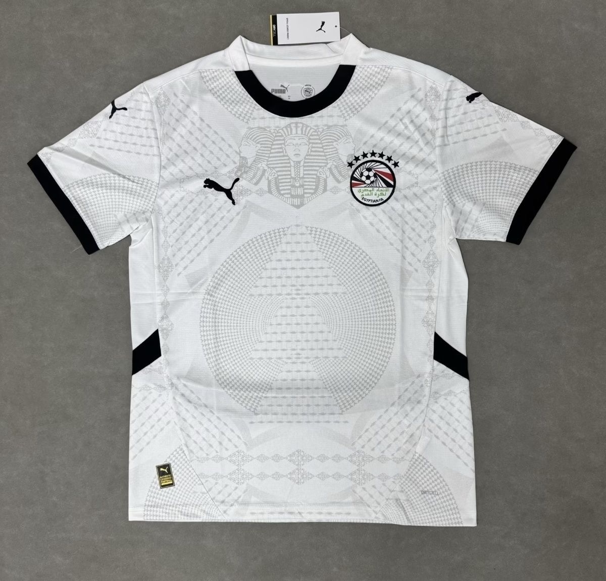 Egypt Soccer Jersey Away Custom Shirt 2024-25 in White