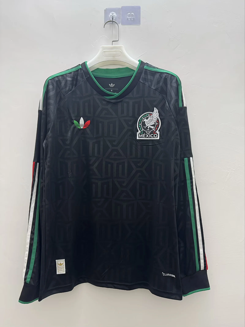 Mexico Soccer Jersey Third Away Long Sleeve Custom Shirt 2026 World Cup Edition in Gray
