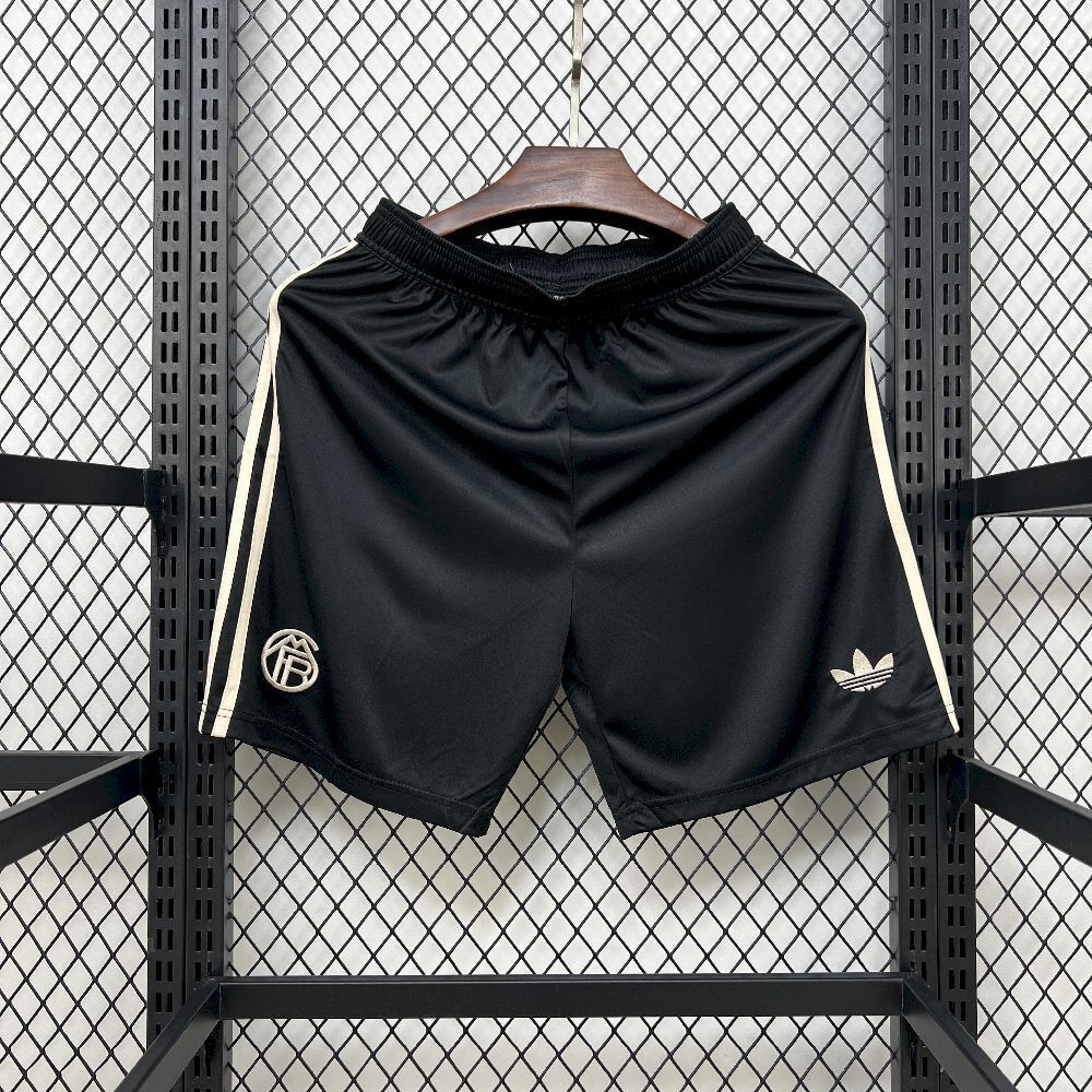 Bayern Munich Soccer Shorts Custom Third Away Champions League 2025/26 in Black