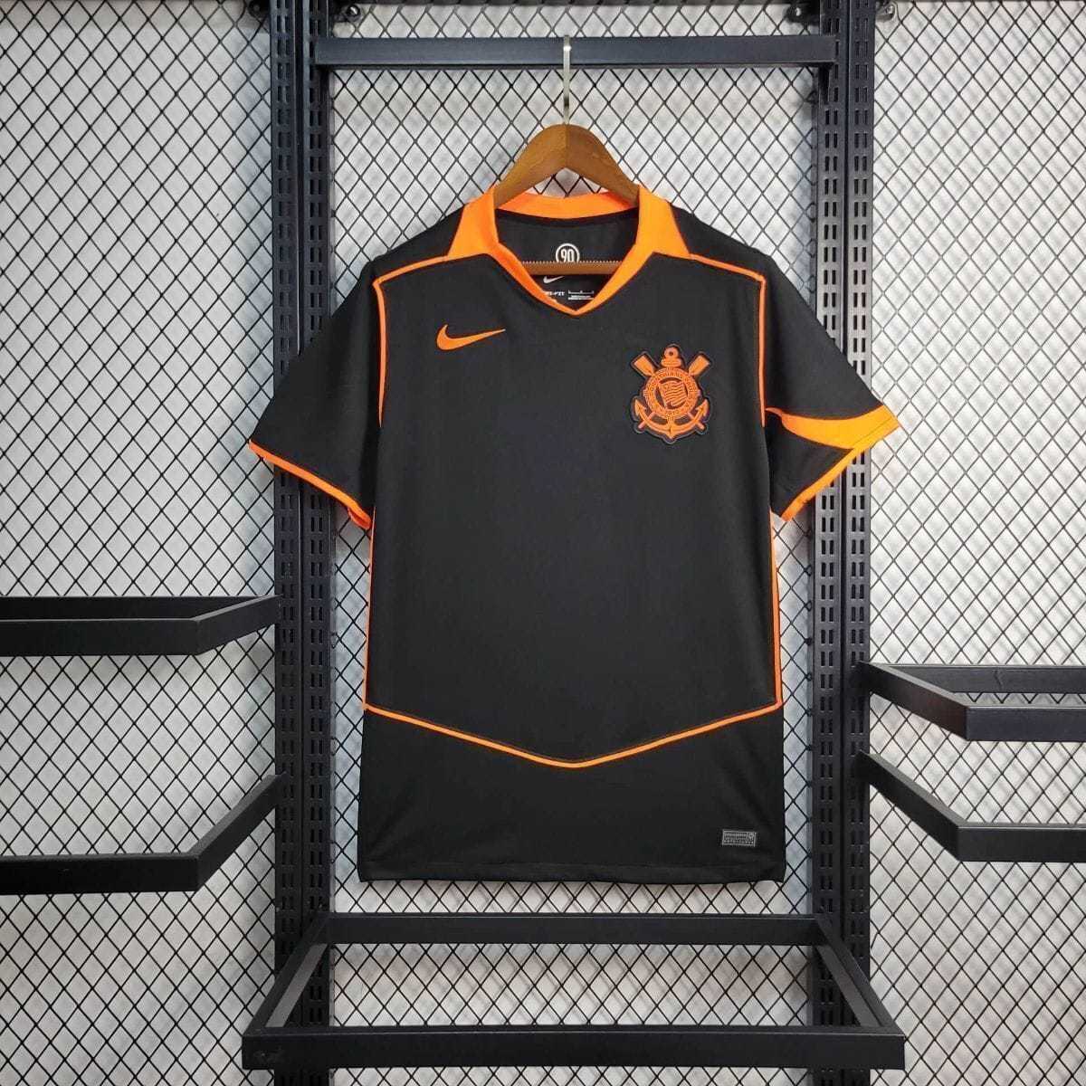 Corinthians Soccer Jersey Third Away Custom Shirt 2025-26 in Black&Orange