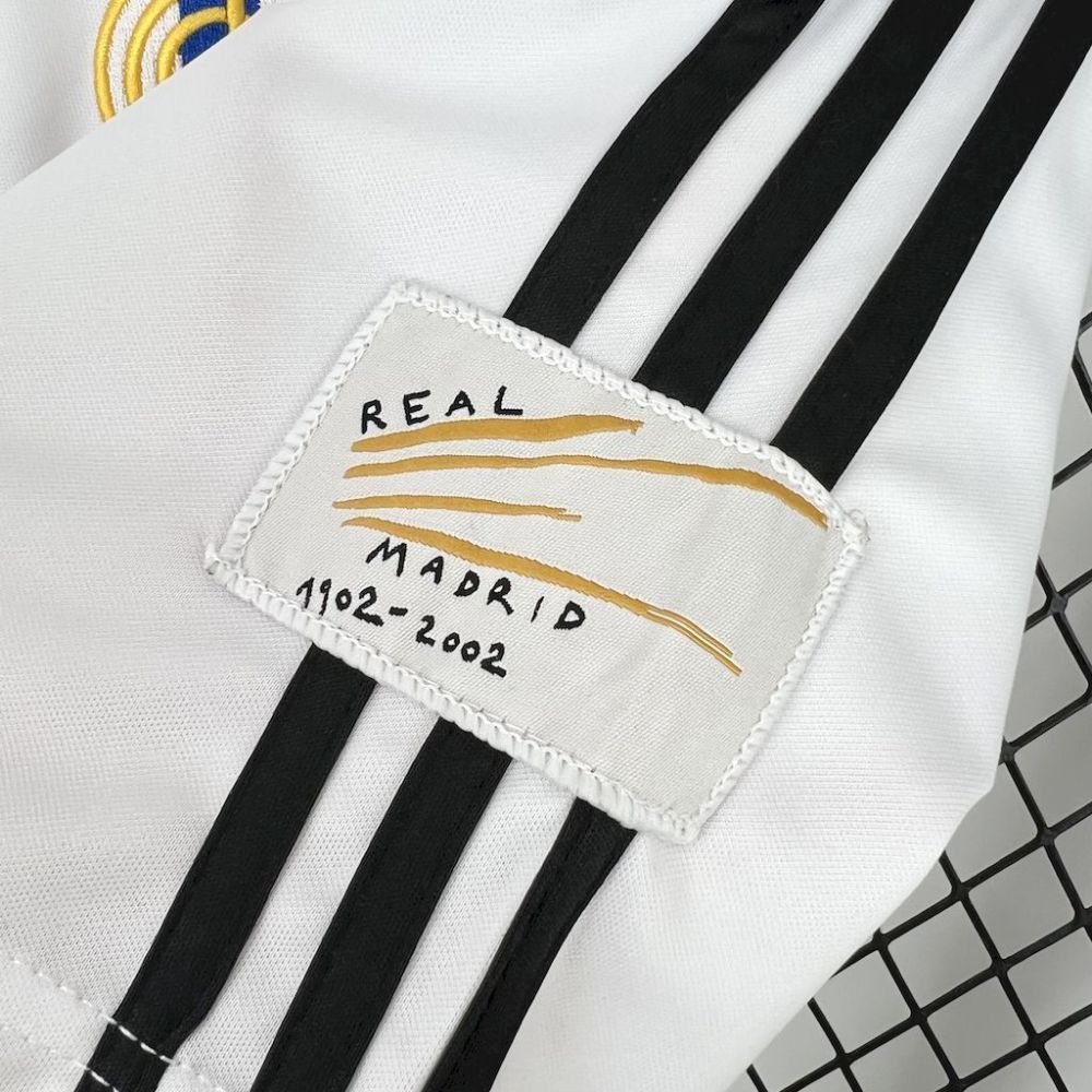 Real Madrid Retro Jersey Home Custom Soccer Shirt 2002-03