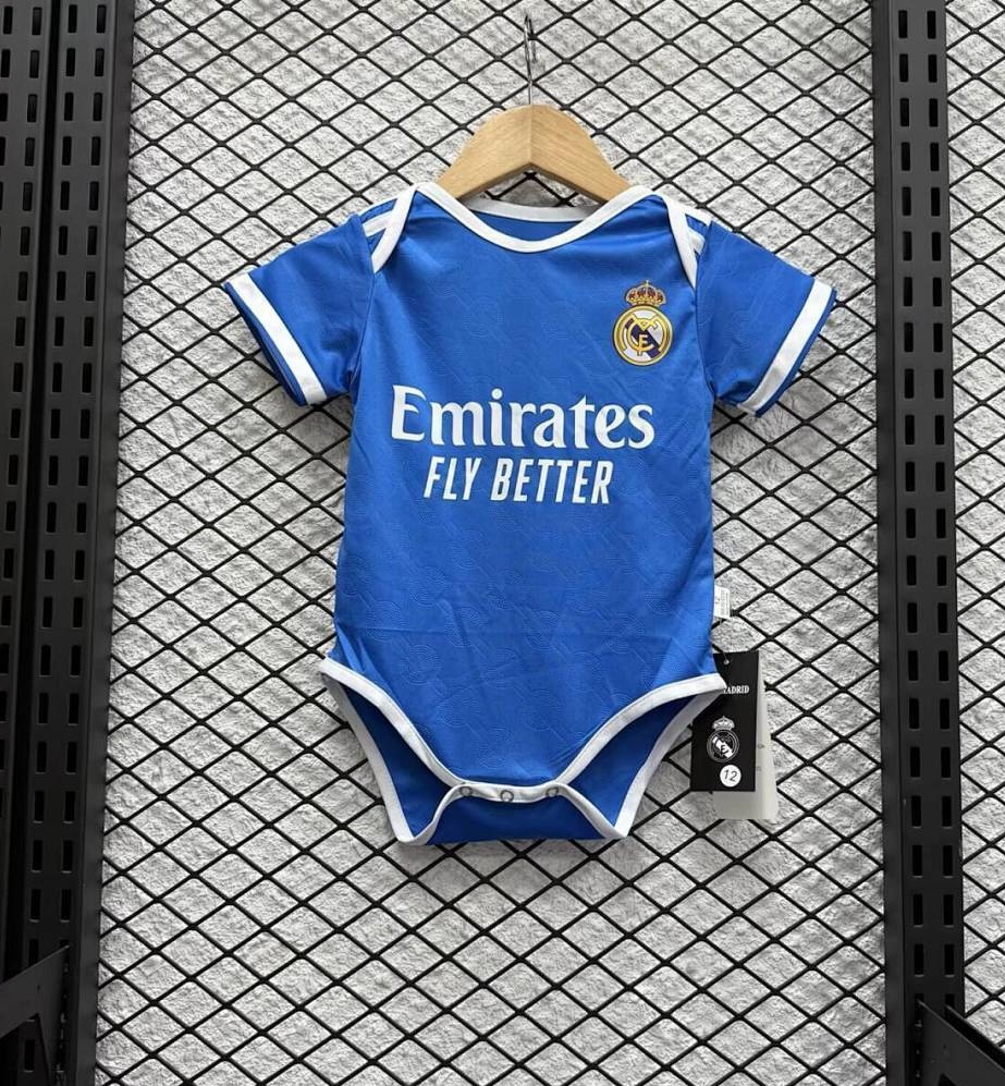 Real Madrid Soccer Jersey Third Away Baby Uniform 2025/26 in Blue