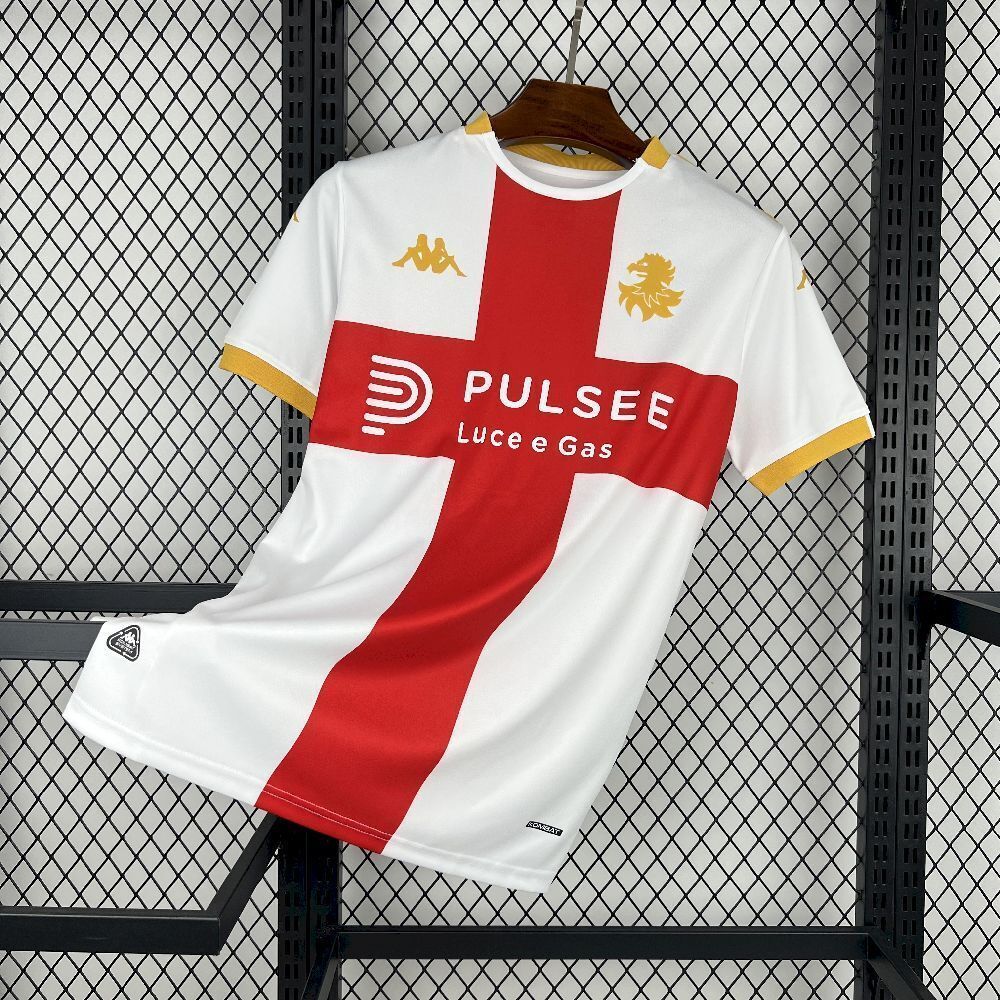 Genoa Soccer Jersey Away Custom Shirt 2025/26 in Red&White