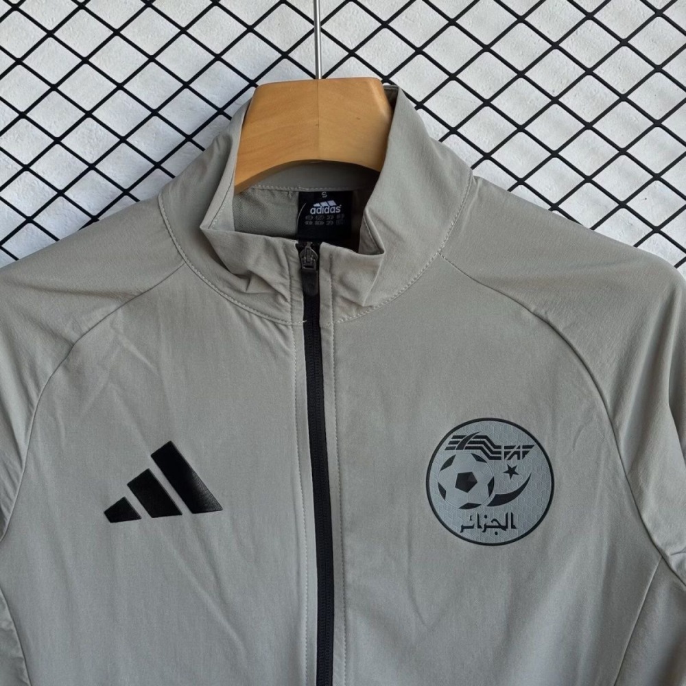 Algeria Windbreaker With Pants Gray 2026 World Cup