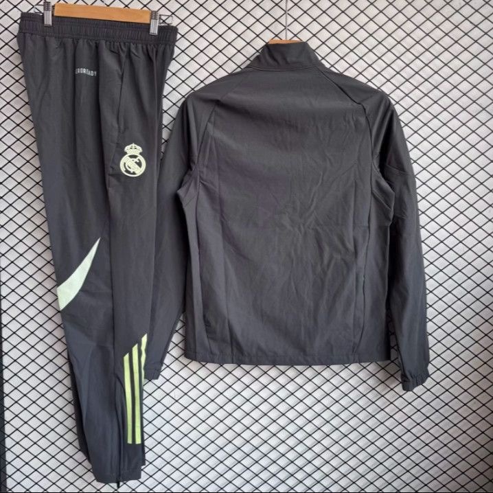 Real Madrid Windbreaker With Pants Gray 2025-26