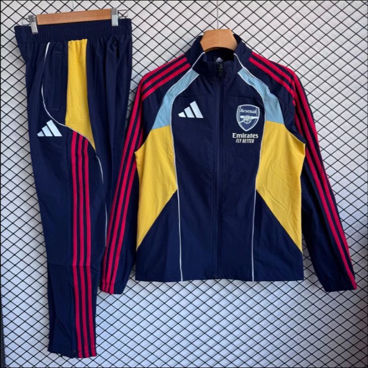 Arsenal Windbreaker with Pants Blue&Amp;yellow 2025/26 in Blue&Yellow