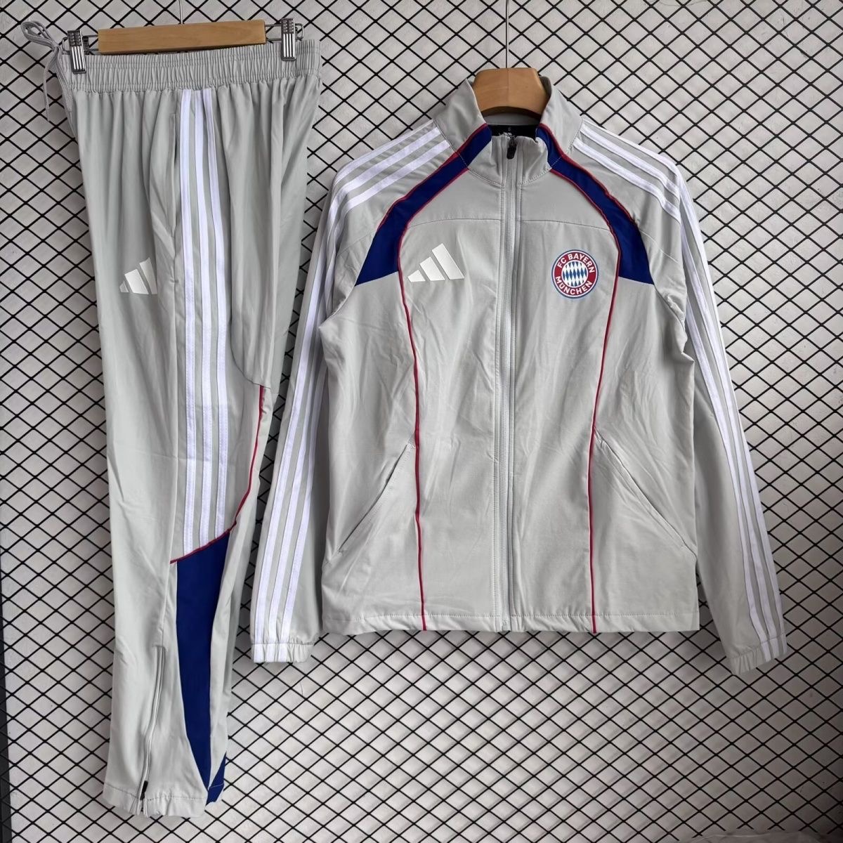 Bayern Munich Windbreaker with Pants Gray 2025/26