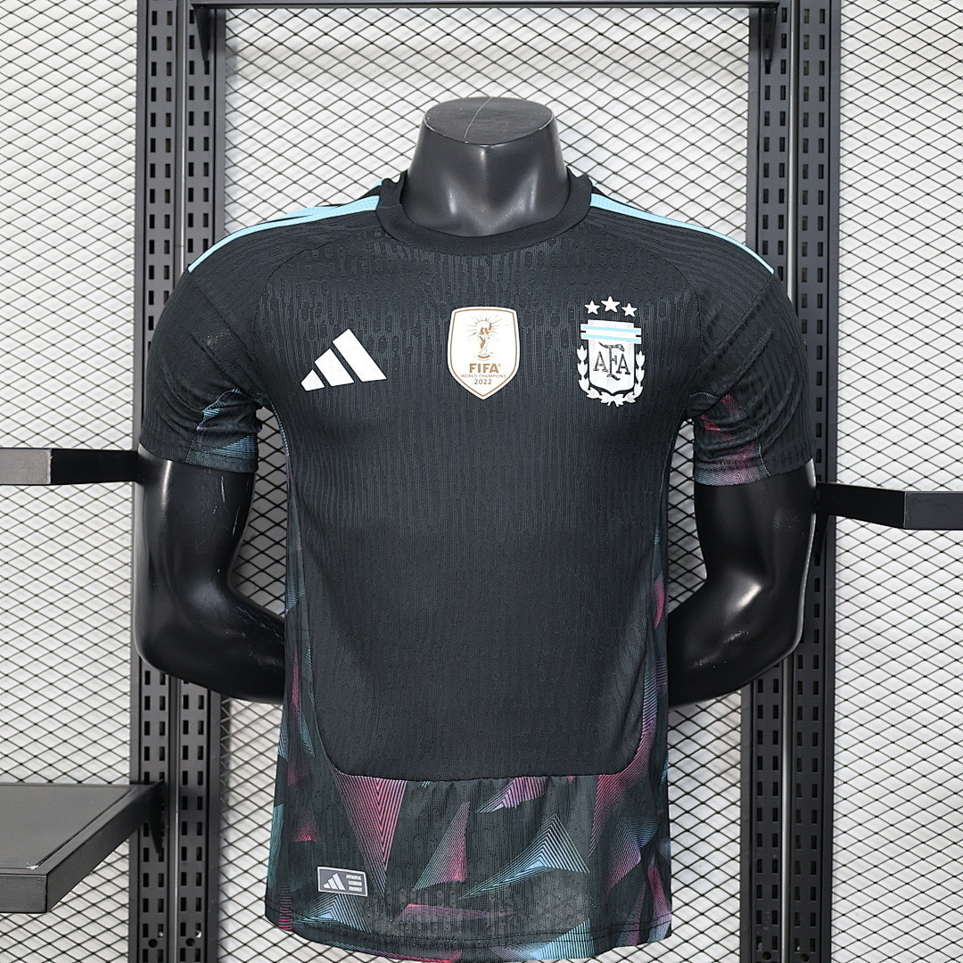 Argentina Authentic Soccer Jersey Goalkeeper Shirt 2026 World Cup Edition in Black