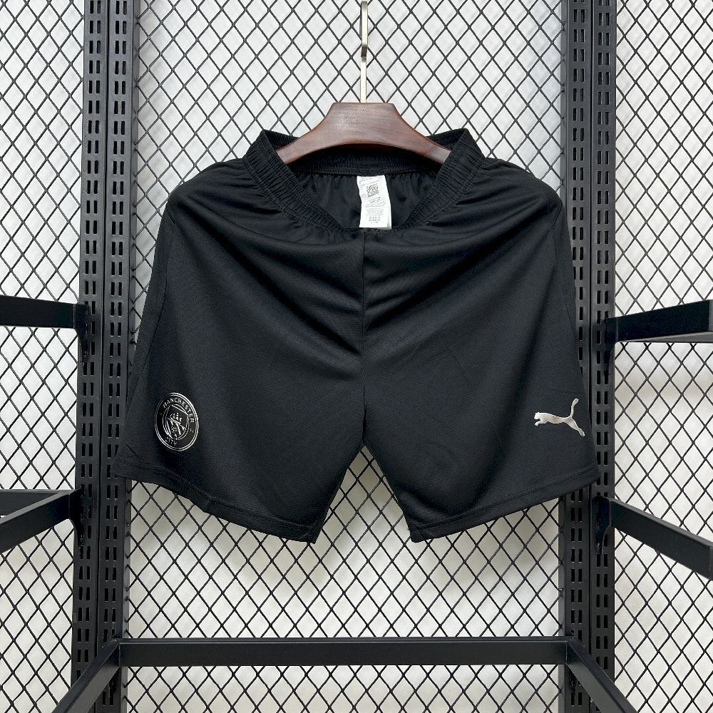 Manchester City Away Football Shorts 2025/26 in Black