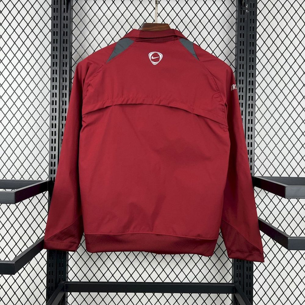 Arsenal Retro Windbreaker Jacket Red 2005/06
