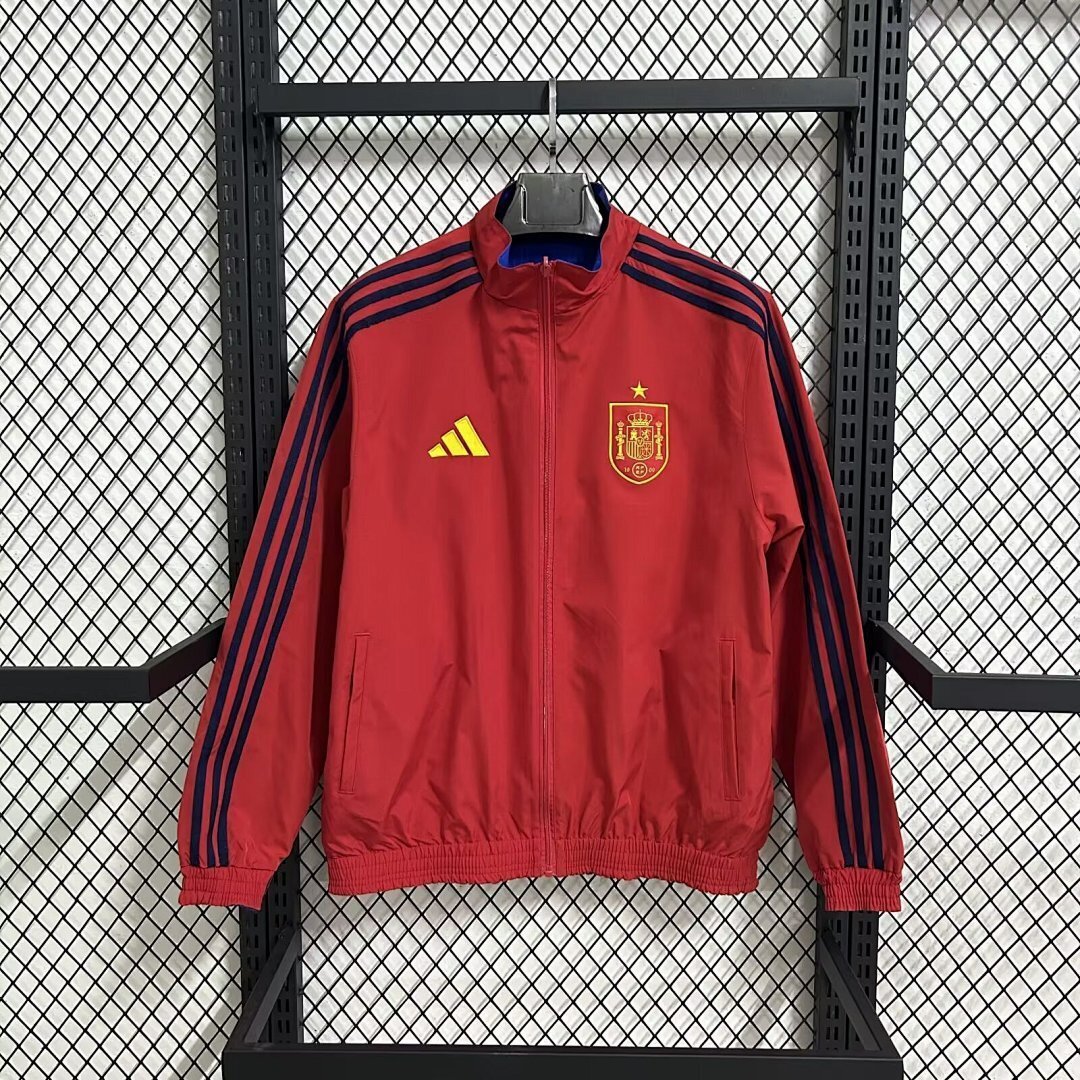 Spain Windbreaker Jacket Red 2026 2026 World Cup Edition