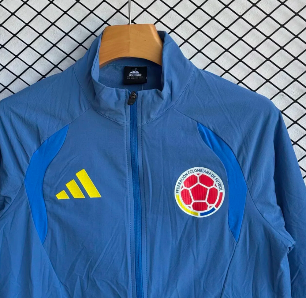 Colombia Windbreaker With Pants Blue 2026 World Cup