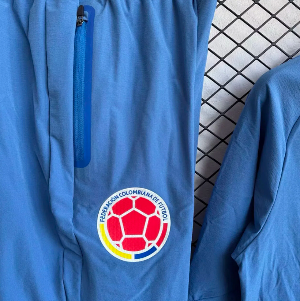 Colombia Windbreaker With Pants Blue 2026 World Cup
