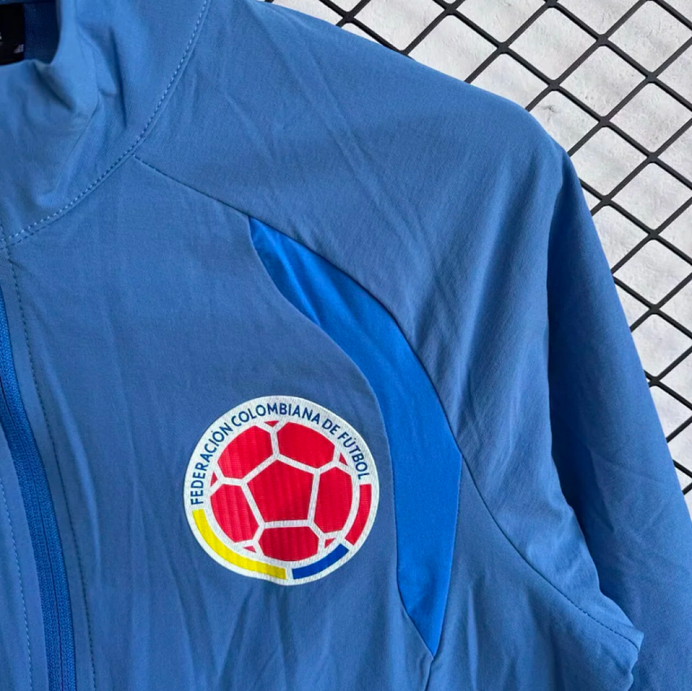 Colombia Windbreaker With Pants Blue 2026 World Cup