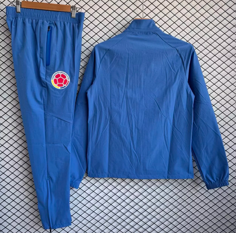 Colombia Windbreaker With Pants Blue 2026 World Cup