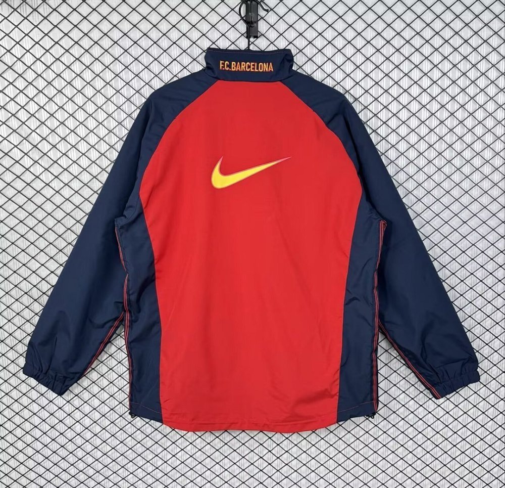 Barcelona Retro Windbreaker Jacket Red 1998-00