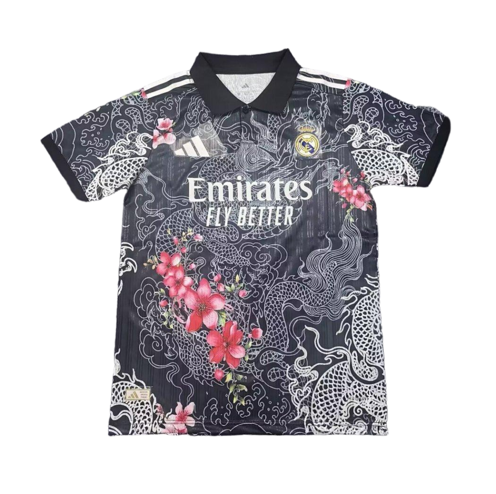 Real Madrid Authentic Soccer Jersey Flower & Dragon Special Edition Shirt 2025/26 - Player Version