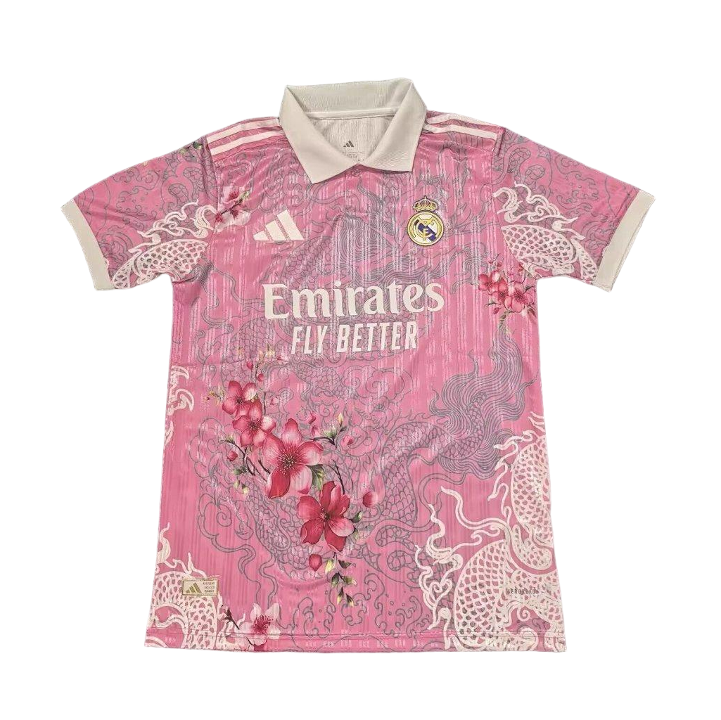 Real Madrid Soccer Jersey Flower &Amp; Dragon Special Edition Shirt 2025/26 - Fan Version in Model Year: 2025/26 Country and