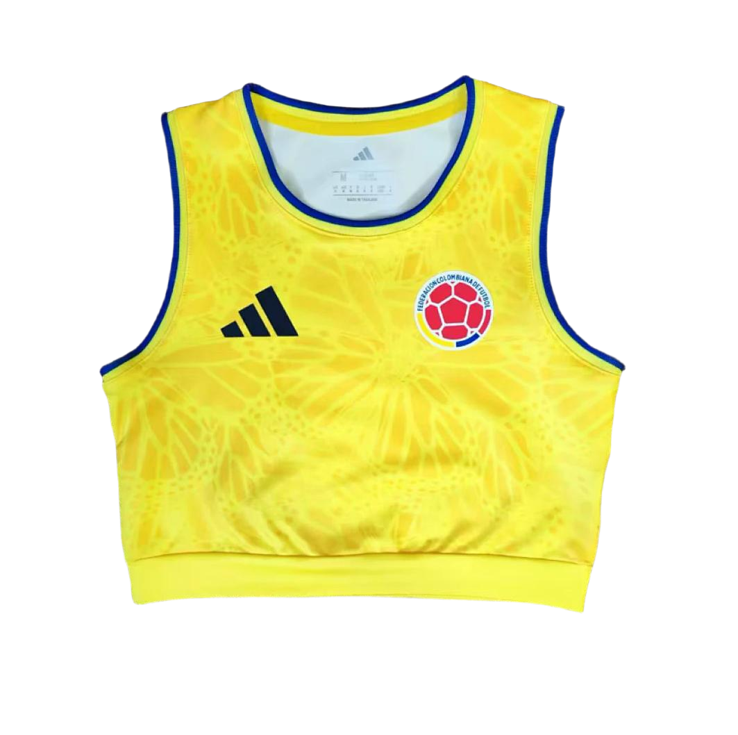Colombia Soccer Jersey Home Women's Vest 2026 World Cup Edition in Yellow