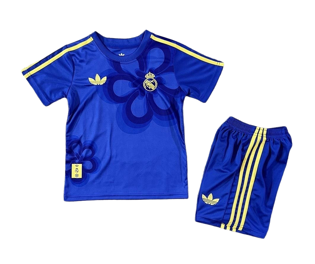 Real Madrid Soccer Jersey Chinese Knot Cultral Story Kids Jersey & Shorts Kit 2025/26 in Model Year: 2025/26 Country and