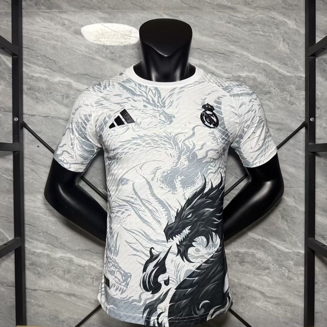 Real Madrid Authentic Soccer Jersey Dragon Special Edition Shirt 2025/26 in Model Year: 2025/26 Country and League: Spain-La
