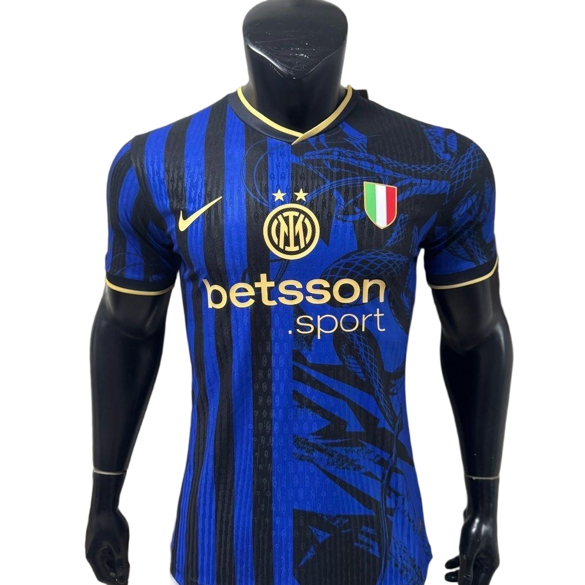 Authentic Soccer Jersey Inter Milan Snake Special Edition Shirt 2025/26 in Black&Blue