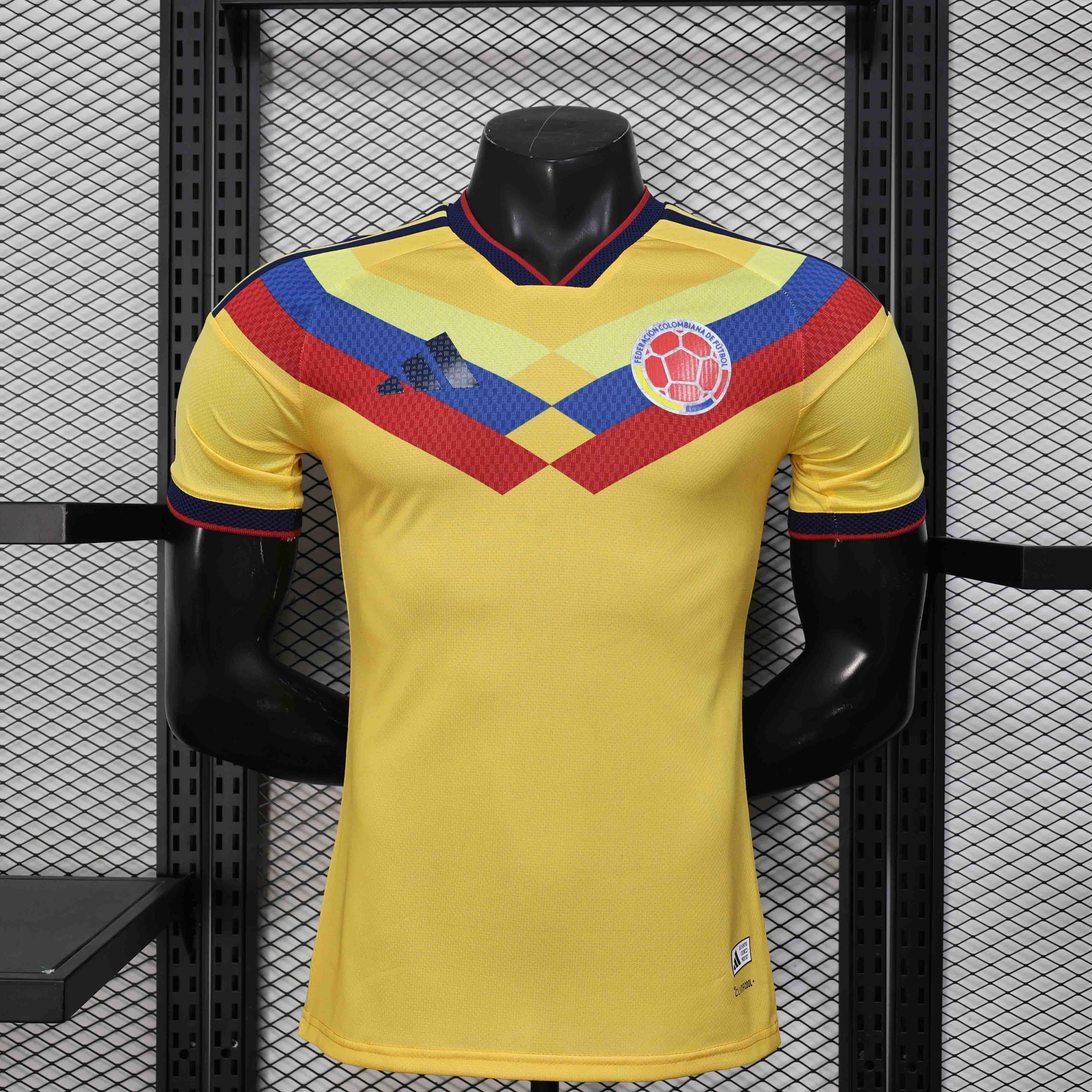 Colombia Authentic Soccer Jersey Spercial Edition Shirt 2026 World Cup Edition in Yellow