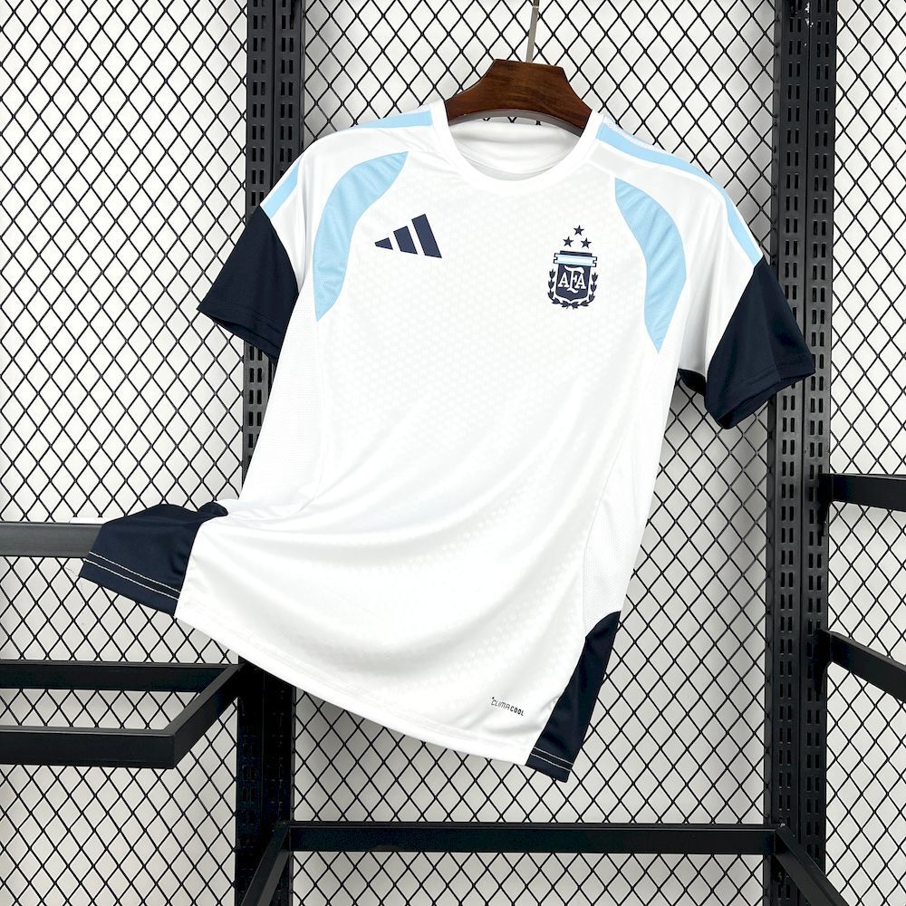 Argentina Soccer Jersey Pre-Match Custom Shirt 2026 World Cup Edition in White