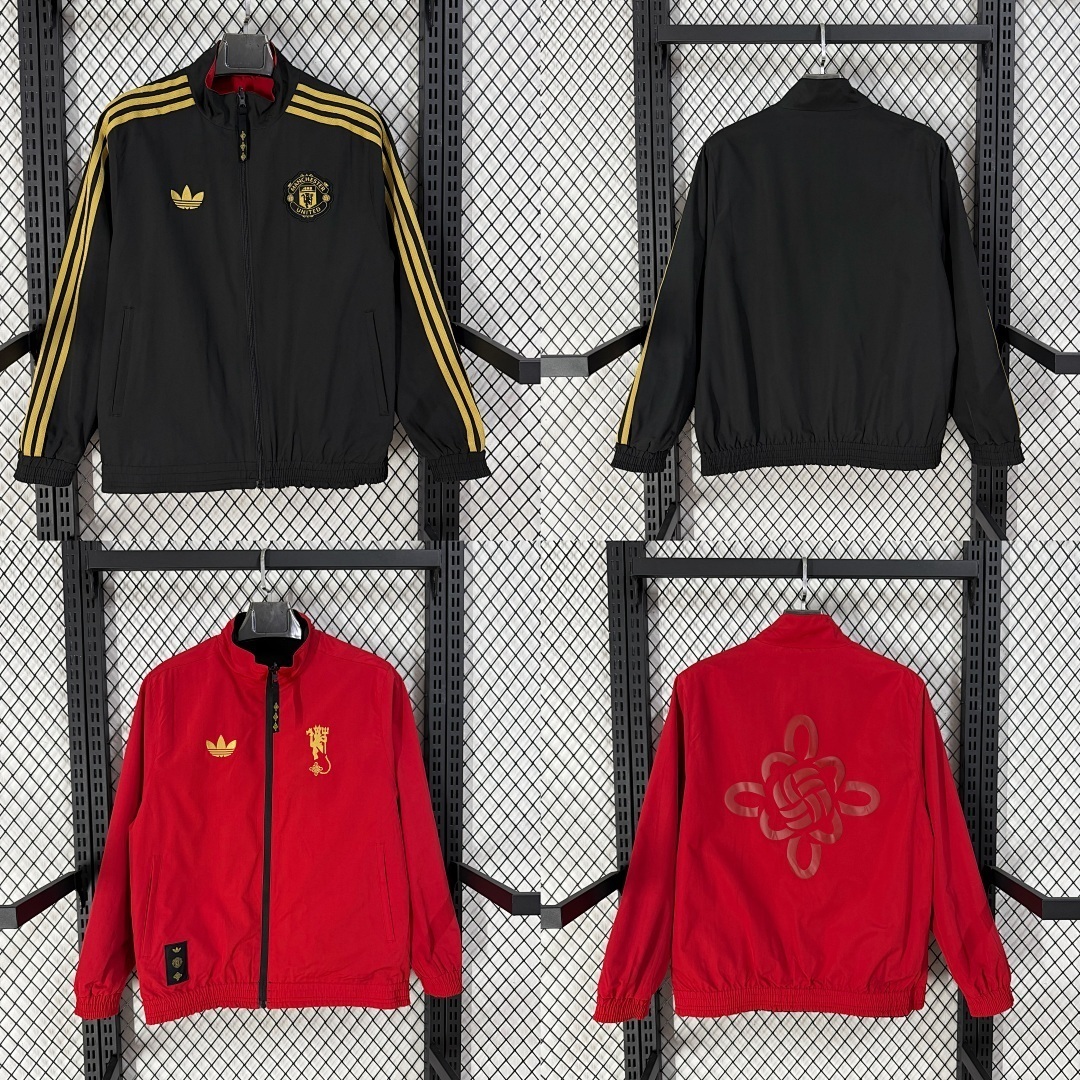 Manchester United Chinese Knot Double-Sides Windbreaker Jacket 2025/26 in Model Year: 2025/26 Country and League: