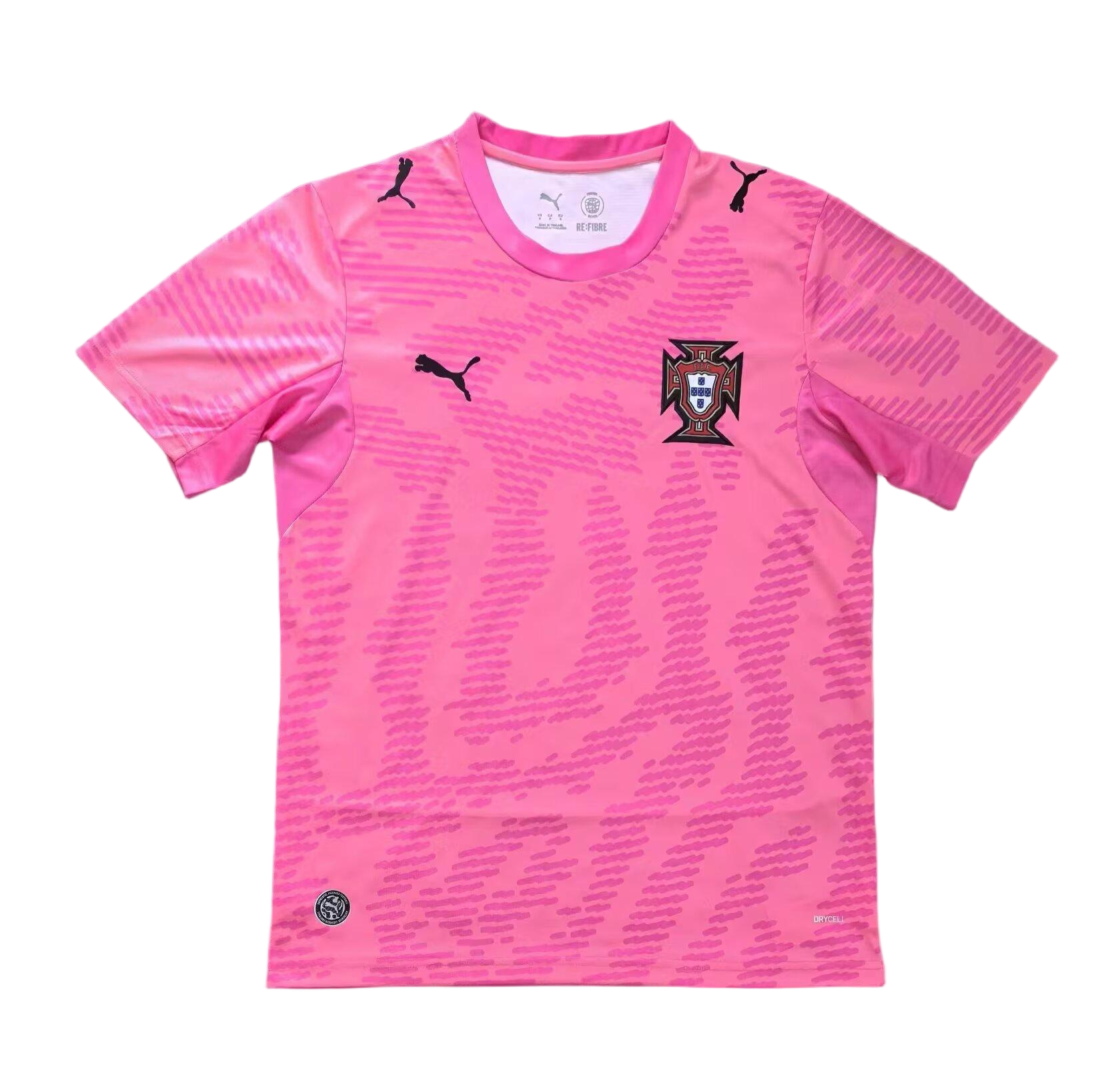Portugal Football Jersey Pink Special Edition Custom Shirt 2026 World Cup Edition in Model Year: 2026 Confederate: UEFA