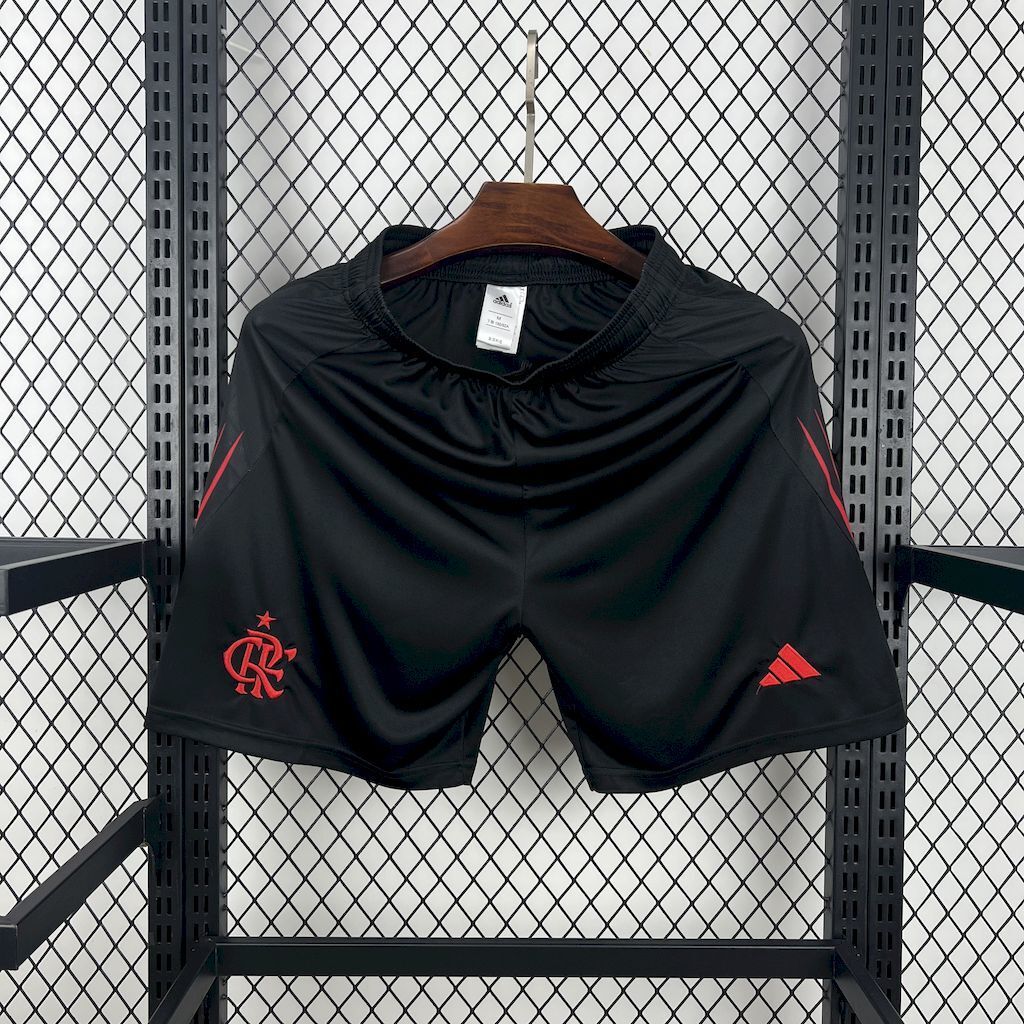 Flamengo Soccer Jersey Away Custom Shorts 2025 in Black