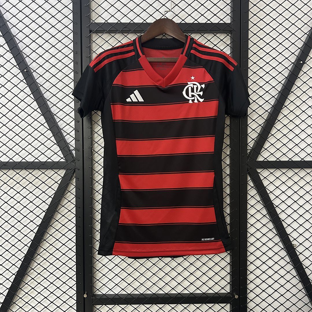 Flamengo Soccer Jersey Women's Home Custom Shirt 2025 in Red&Black