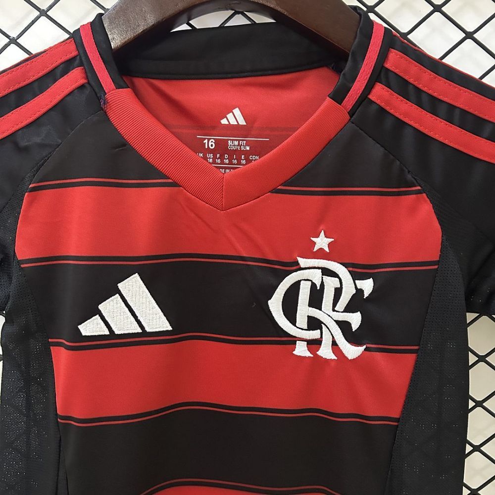 Flamengo FC Soccer Jersey Home Kids Kit Jersey+Shorts 2025