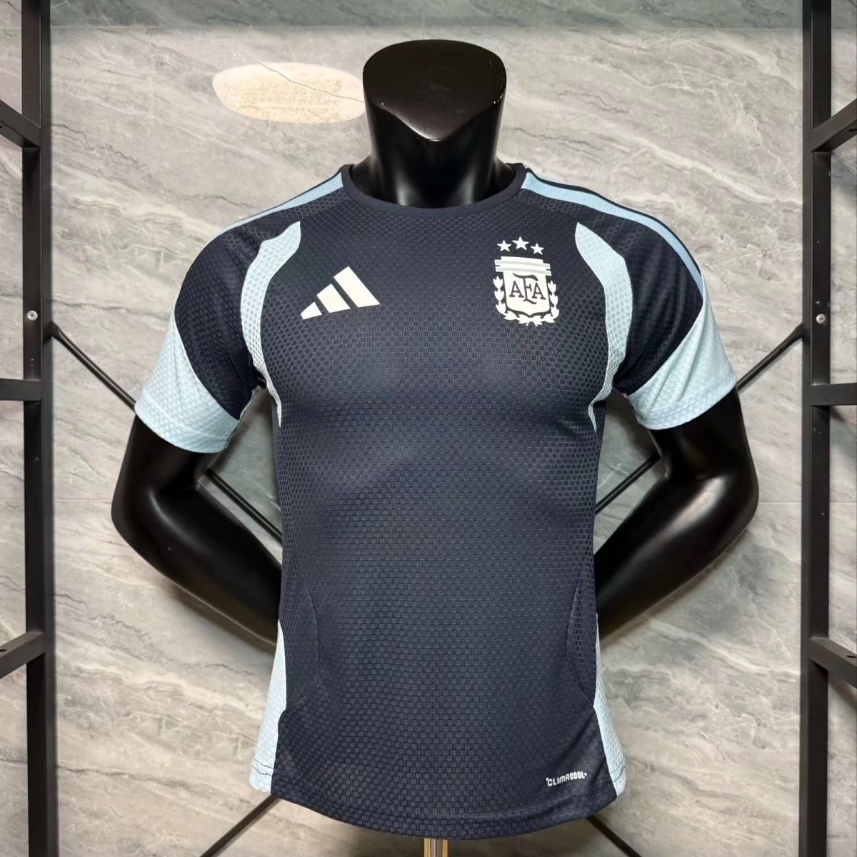 Argentina Authentic Soccer Jersey Training Shirt 2026 World Cup Edition in Blue