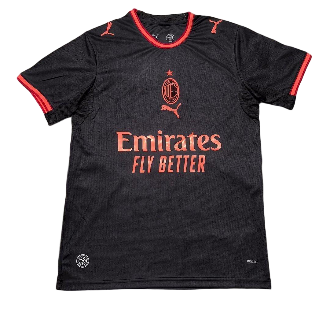 AC Milan Soccer Jersey Third Away Custom Shirt 2026/27 in Black