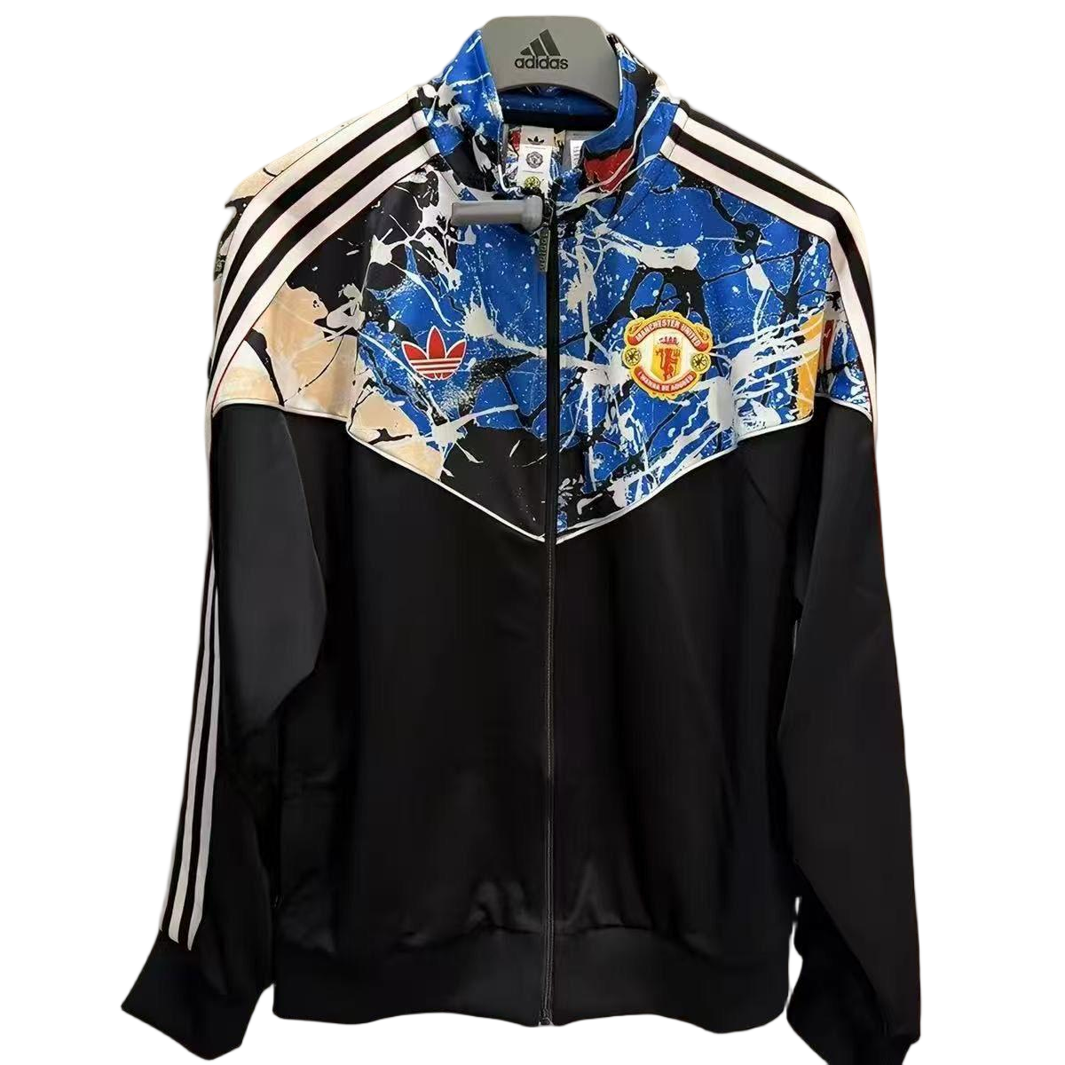 Manchester United X Stone Roses Windbreaker Jacket 2025/26 in Blue