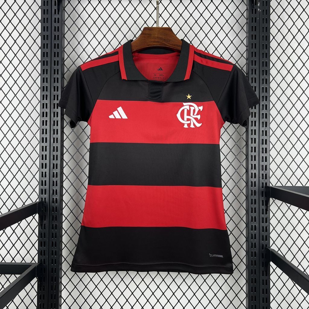Flamengo Soccer Jersey Home Women's Custom Shirt 2026 in Red&Black