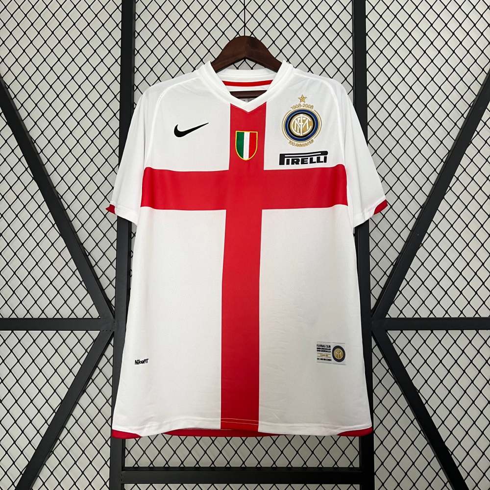 Inter Milan Retro Jersey Custom Away Soccer Shirt 2007/08