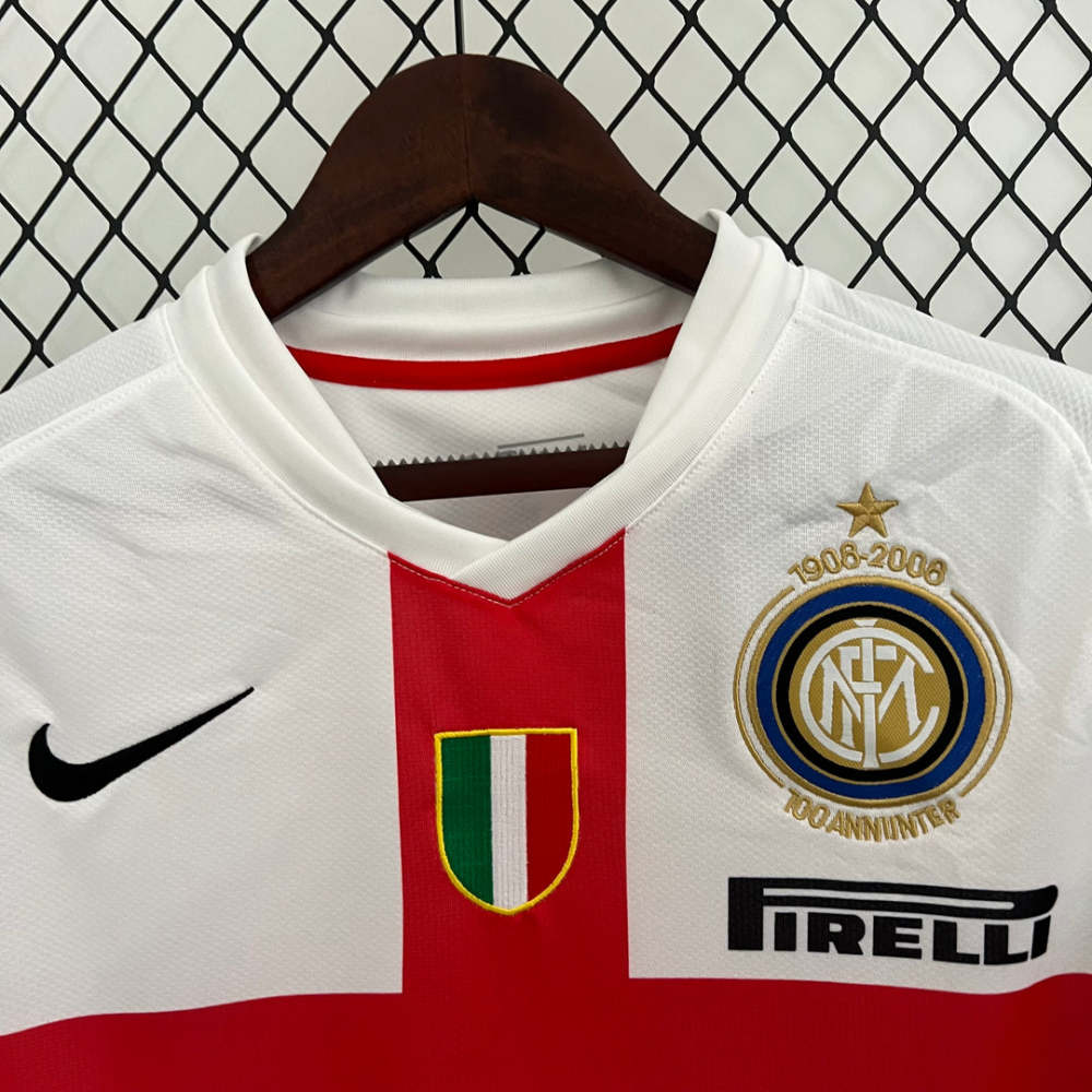 Inter Milan Retro Jersey Custom Away Soccer Shirt 2007/08