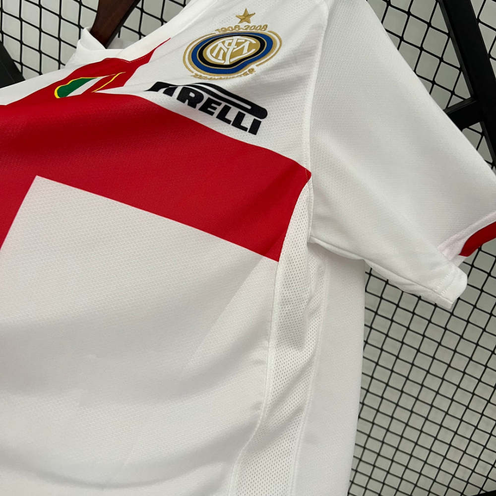 Inter Milan Retro Jersey Custom Away Soccer Shirt 2007/08