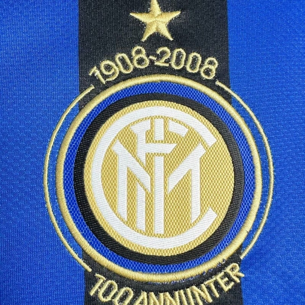 Inter Milan Retro Jersey Custom Home Soccer Shirt 2007/08
