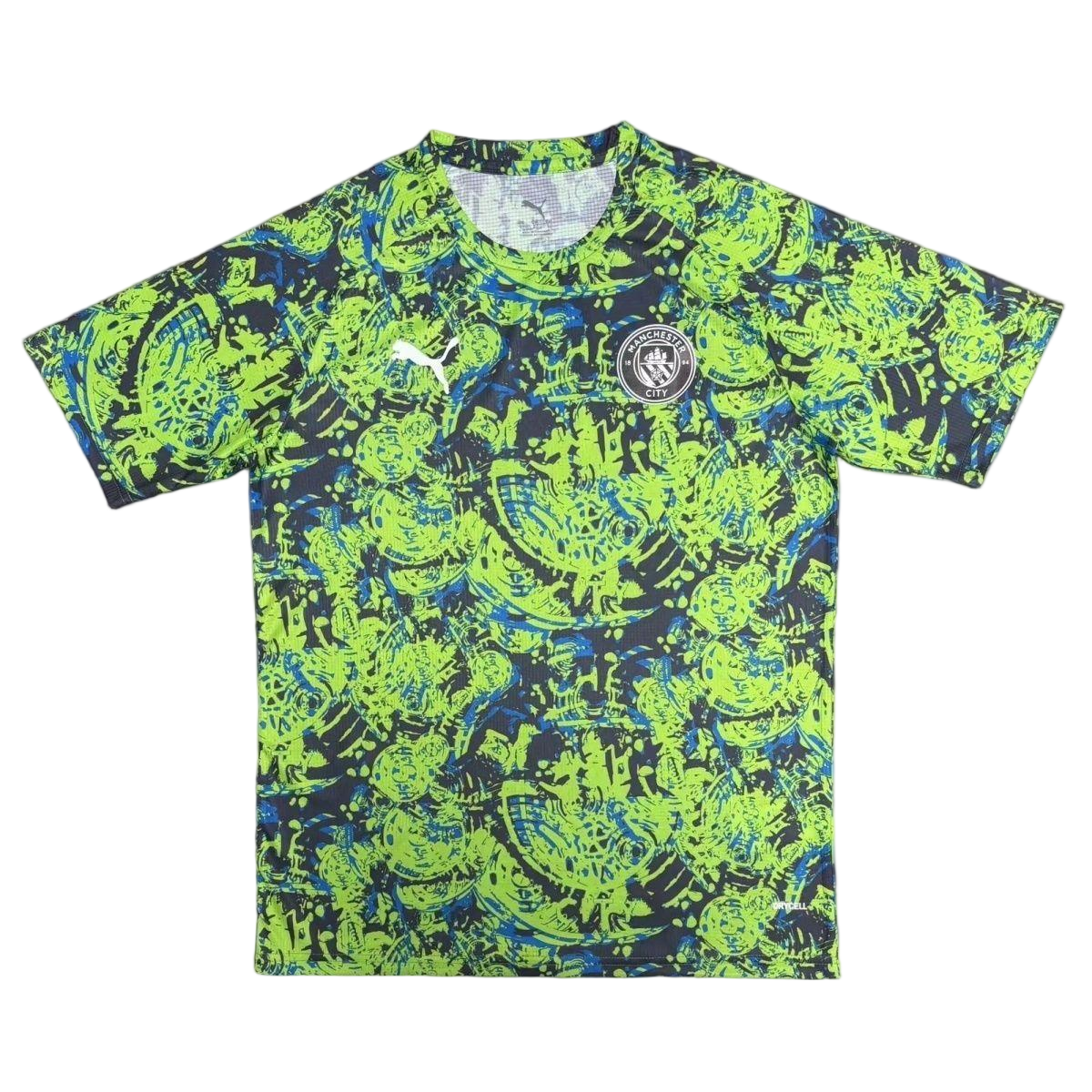 Manchester City Football Jersey Pre-Match Custom Shirt 2025/26 in Green