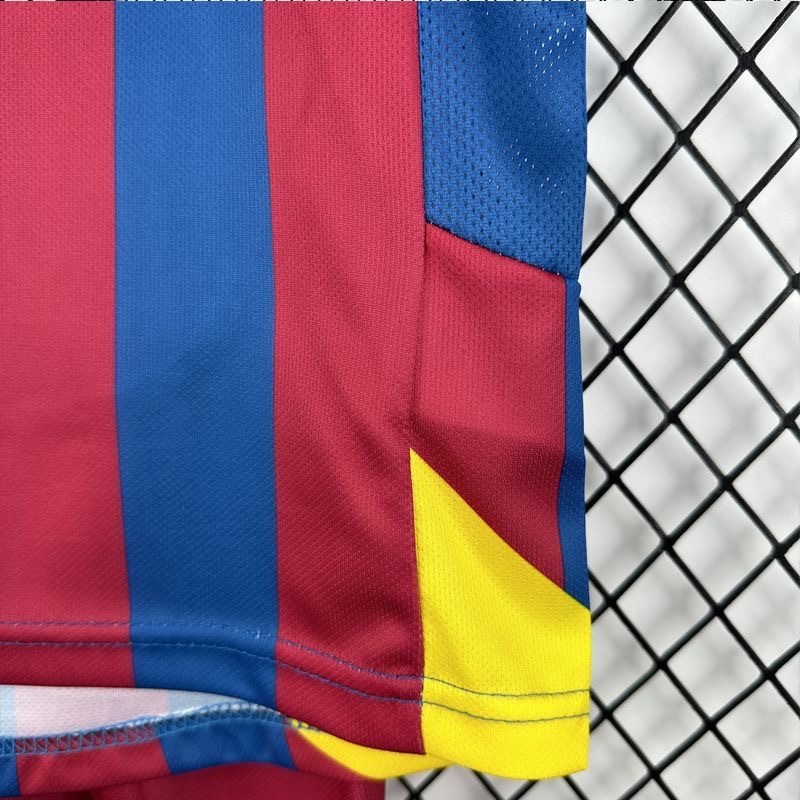 Barcelona Retro Jersey Home Kids Kit Jersey+Shorts 2005/06