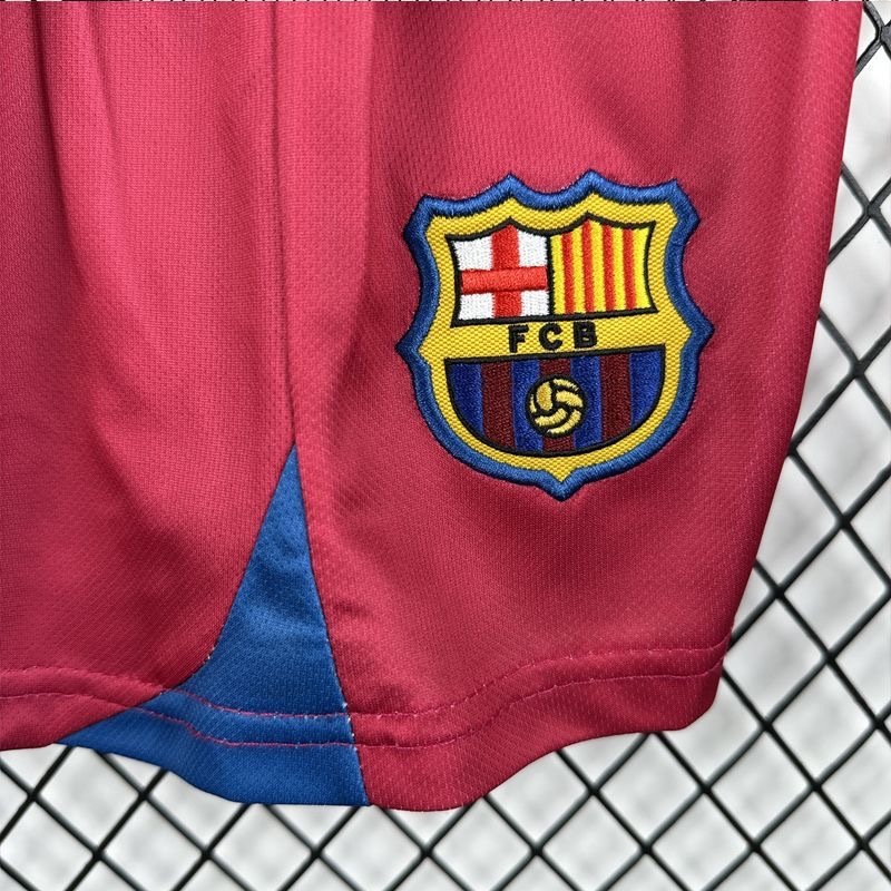 Barcelona Retro Jersey Home Kids Kit Jersey+Shorts 2005/06